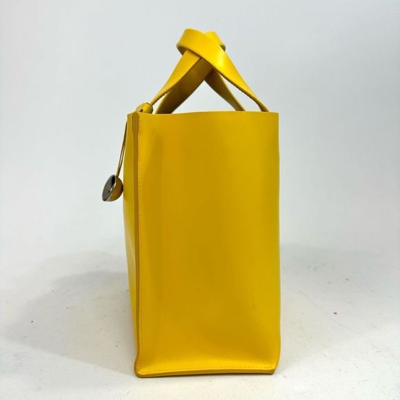 Furla Divide It Yellow Leather Mini Tote in Limoncello - Picture 5 of 13
